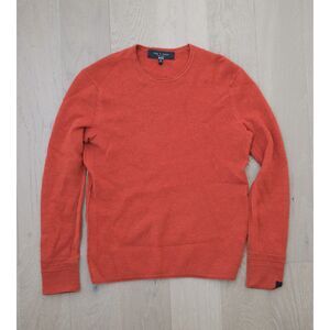 Rag & Bone New York Men's Wool Blend Crewneck Pullover Sweater Rust Red